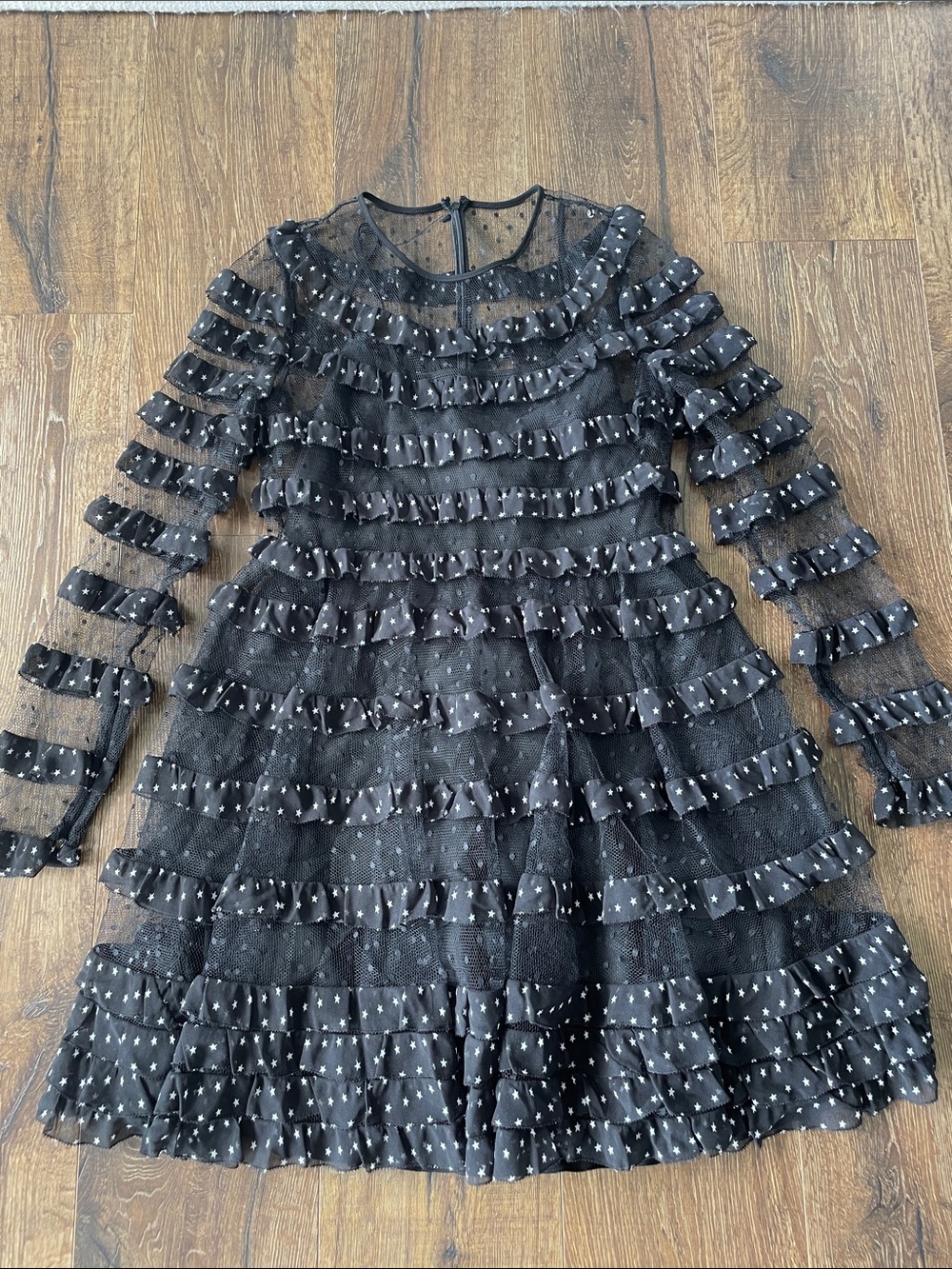 LIKE NEW RED VALENTINO GEORGETTE MINI DRESS SIZE 44